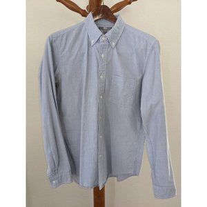 Uniqlo Men's Slim Fit Cotton Dress Shirt, Light Blue